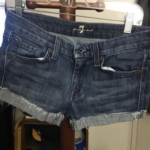 7 for all mankind denim shorts